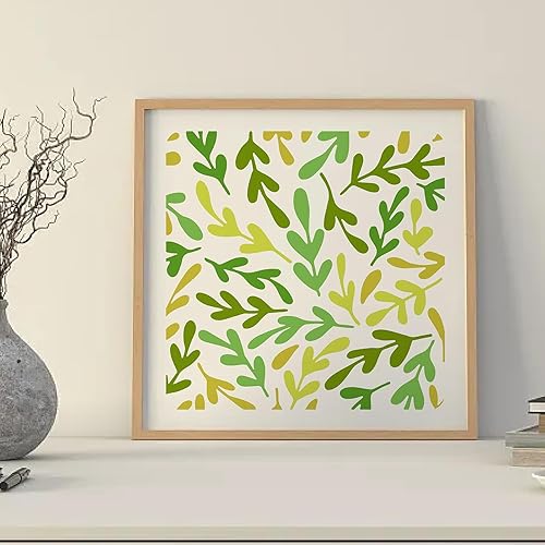 Miniatura 6 de GORGECRAFT Plantillas de medios mixtos de 12 estilos, espirales de hojas geométricas de leopardo, textura de pared de rosas cubistas, plantillas de