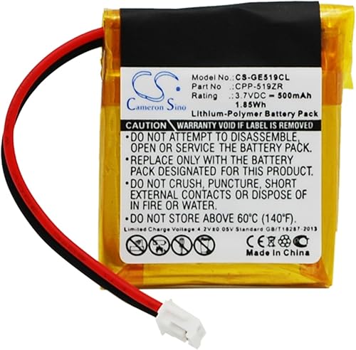 DCH Reemplazo de batería de 500 mAh para GE 2-5110 5-2682 5-2682
