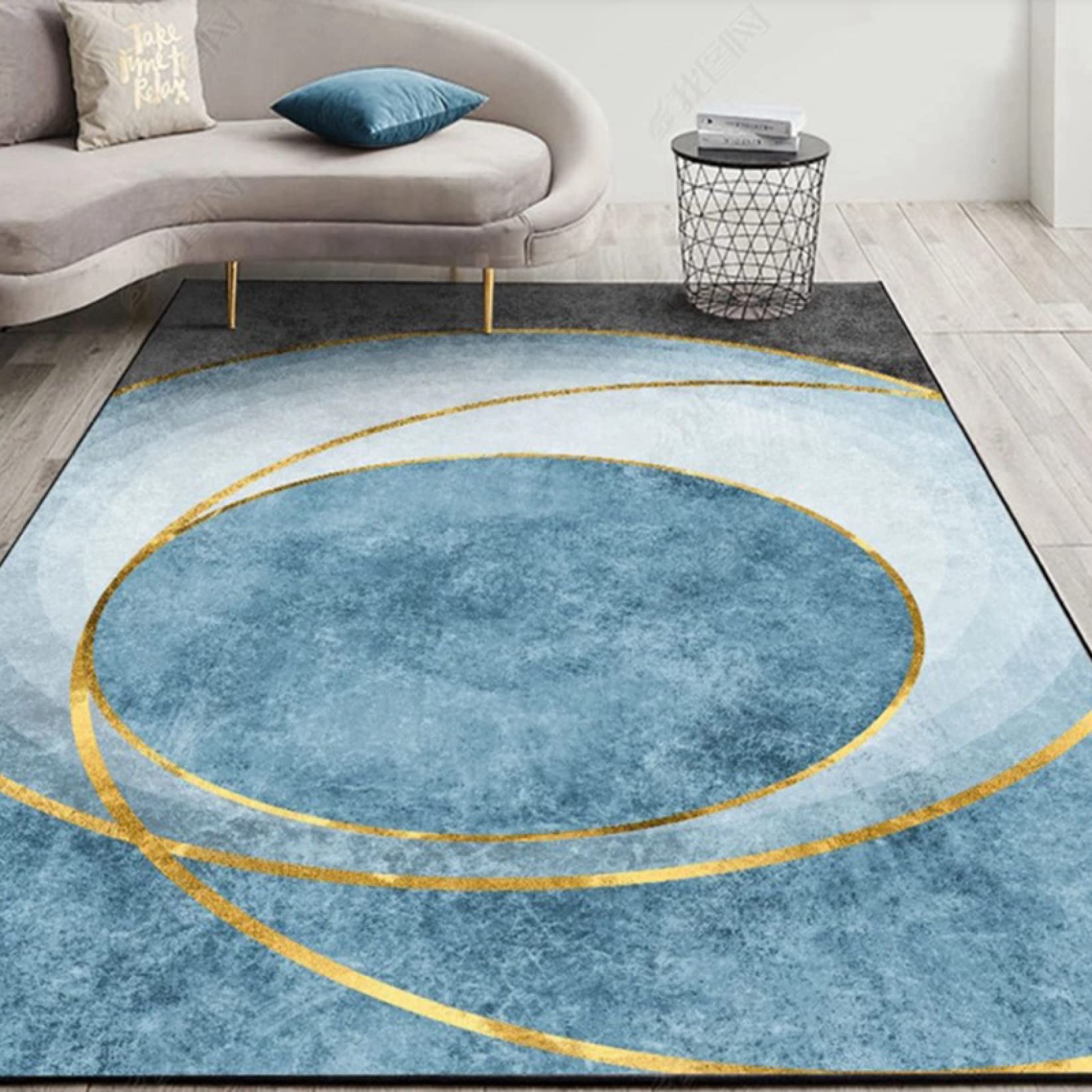 Amazon 滑り止め付き 洗える ラグ カーペット カラー ラグマット 北欧風 おしゃれ 長方形 0 300cm 抽象 絨毯風 ウォッシャブル リビングラグ ラグ マット フロアマット 春 夏 秋 冬 床暖房 ホットカーペット対応 リビングマット 防ダニ ラグ カーペット オンライン通販
