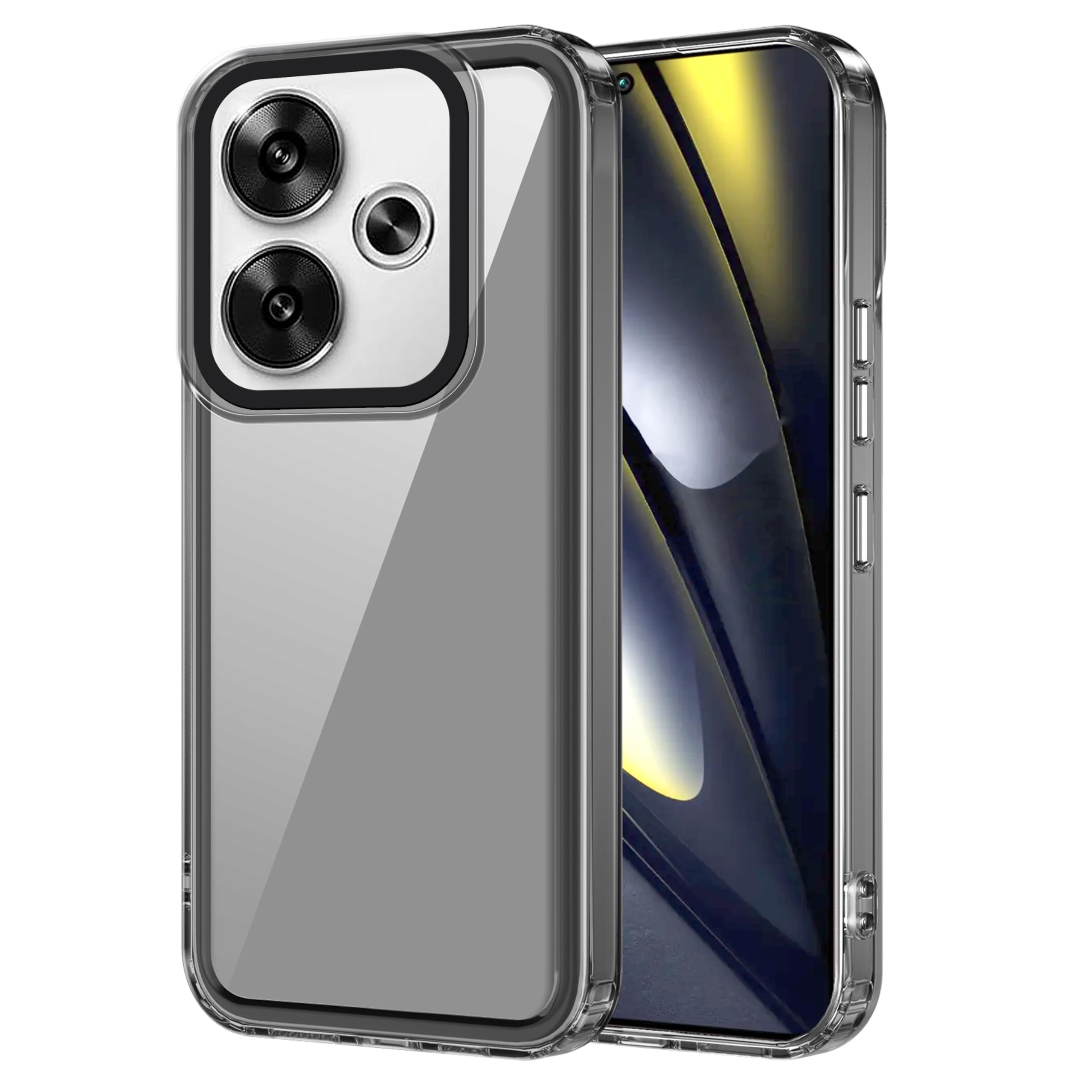 Zapcase Back Case Cover for Poco F6 5G | Compatible for Poco F6 5G Back Case Cover | Case Cover with Camera Protection | (TPU + PC | Translucent Black) (B0D6NGGPTQ) Amazon Price History, Amazon Price Tracker