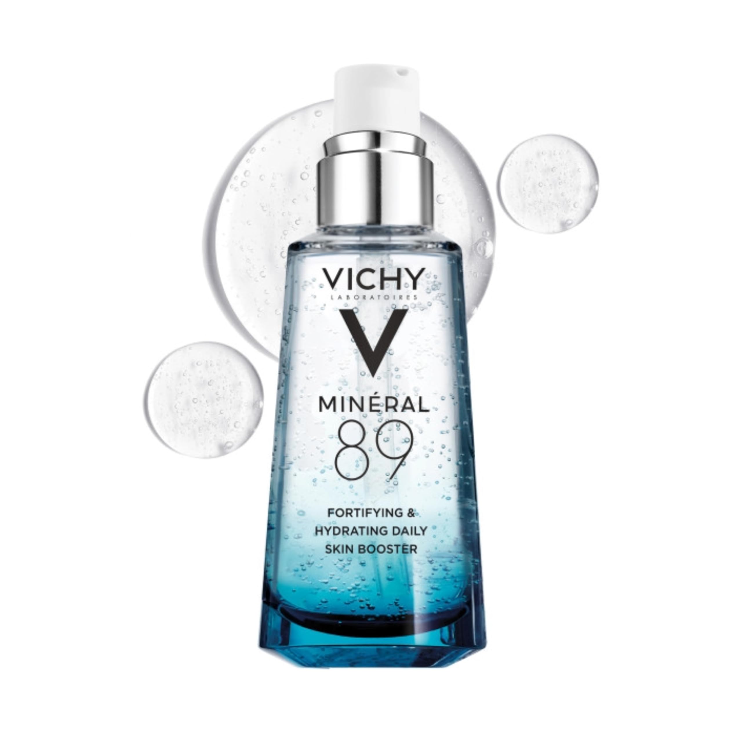 Vichy Mineral 89 Fortifying, Hydrating & Plumping Daily Skin Booster, Face Moisturizer with Hyaluronic Acid, 1.67 Fl. Oz.
