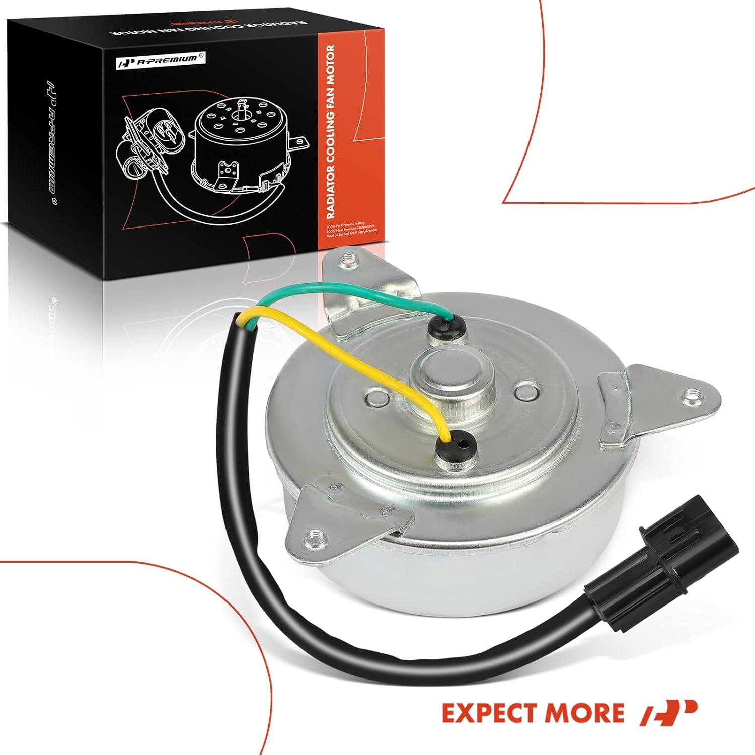 A-Premium A/C Condenser Fan Motor Compatible with Mitsubishi Montero Sport 1997-2004, 2.4L 3.0L 3.5L