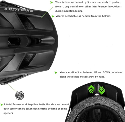 Miniatura 5 de Exclusky Casco de Bicicleta Casco de Bicicleta de Montaña para Adultos Casco Ligero de Ciclismo MTB para Hombres y Mujeres Casco de Bicicleta