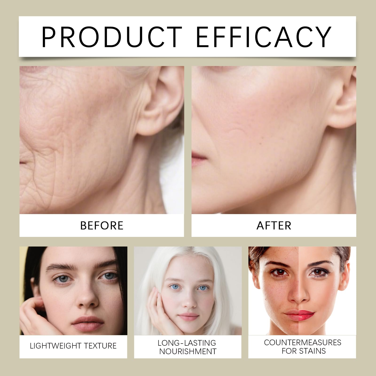 GHK-Cu serum z peptydami miedzi do twarzy, serum przeciwstarzeniowe z kwasem hialuronowym, nawilżające serum do twarzy redukujące drobne linie i zmarszczki, poprawia elastyczność skóry (1)