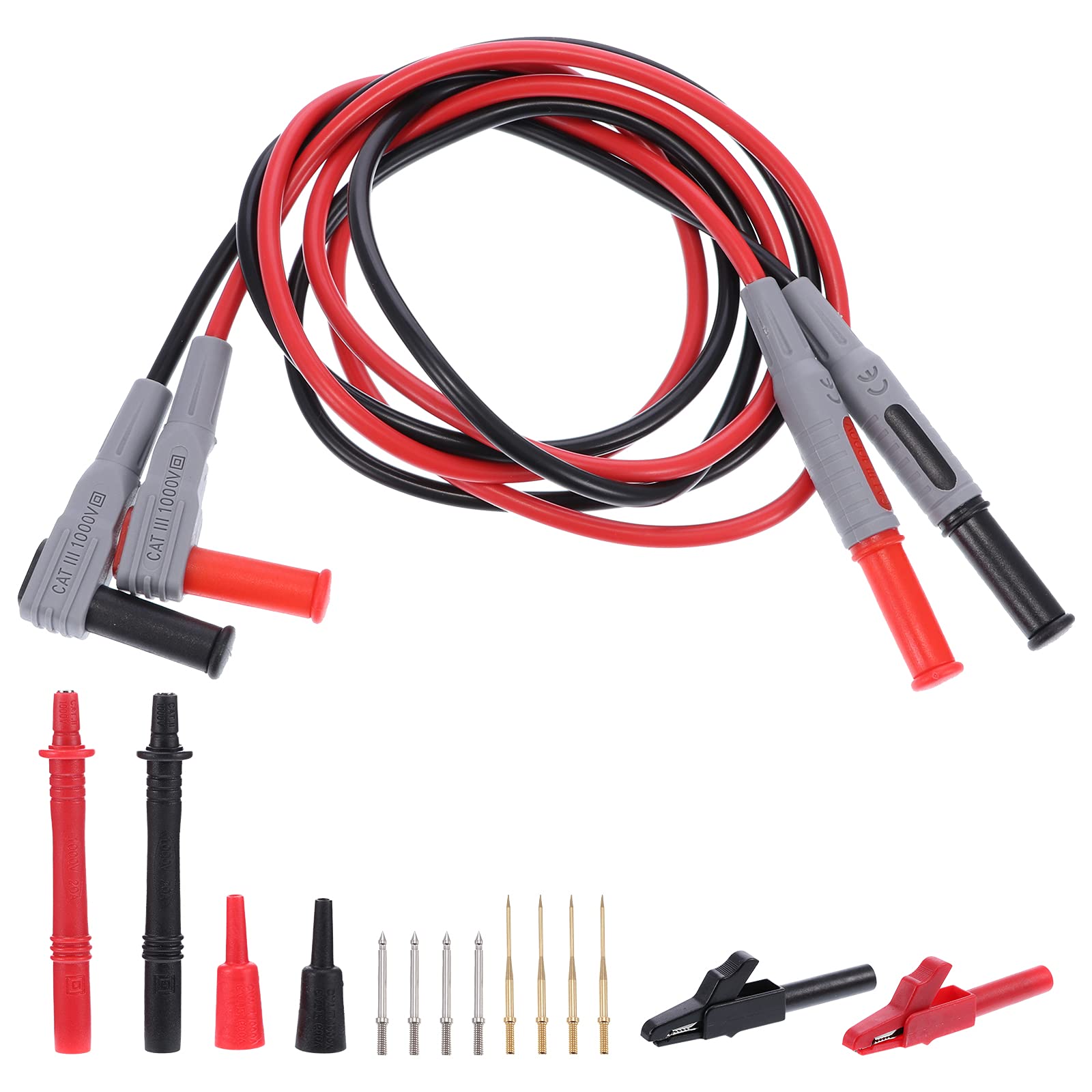 Buy Wowlela Multimeter Leads Set Multimeter Test Probe Kit 1000V/10A ...