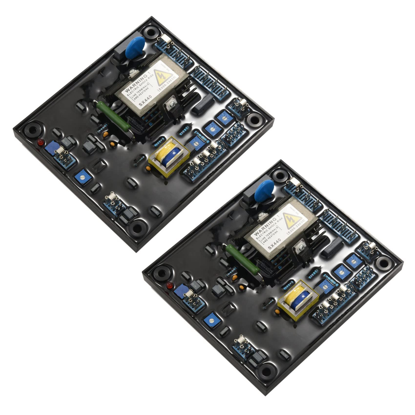 Jnchdghwa Black 2X Avr Sx440 Module Automatic Voltage Regulator For Newage Stamford Generator