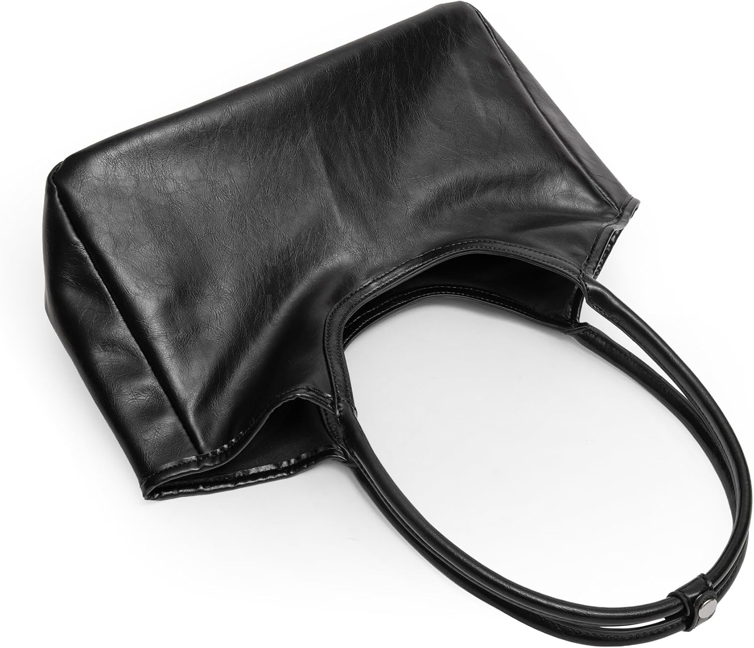 iiimmu Tote Bag for Women Faux Leather Large Handbags Work Shoulder Bags Purse Satchel No Zipper