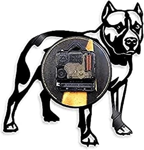 Miniatura 2 de Reloj de pared con disco de vinilo luminoso para perros retroiluminación LED multicolor para montar en la pared ideas de regalo para amantes de los