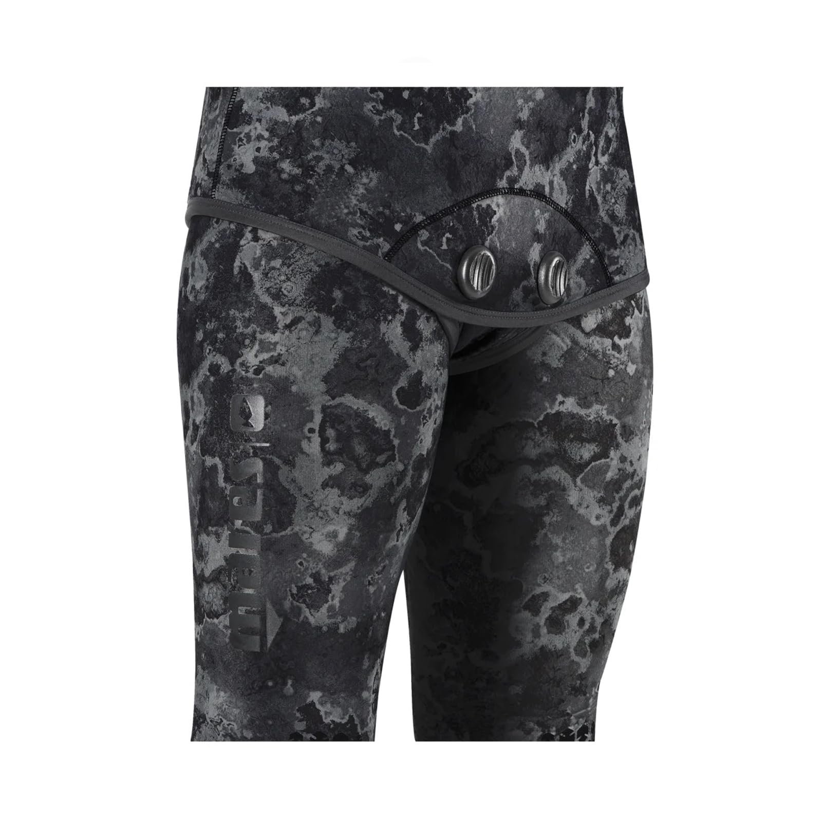 MARES Men's 422040 Explorer Camo Black 30 Neoprene Freediving Spearfishing Wetsuit Jacket | Non-Slip Chest Pad | Water Sports, Medium