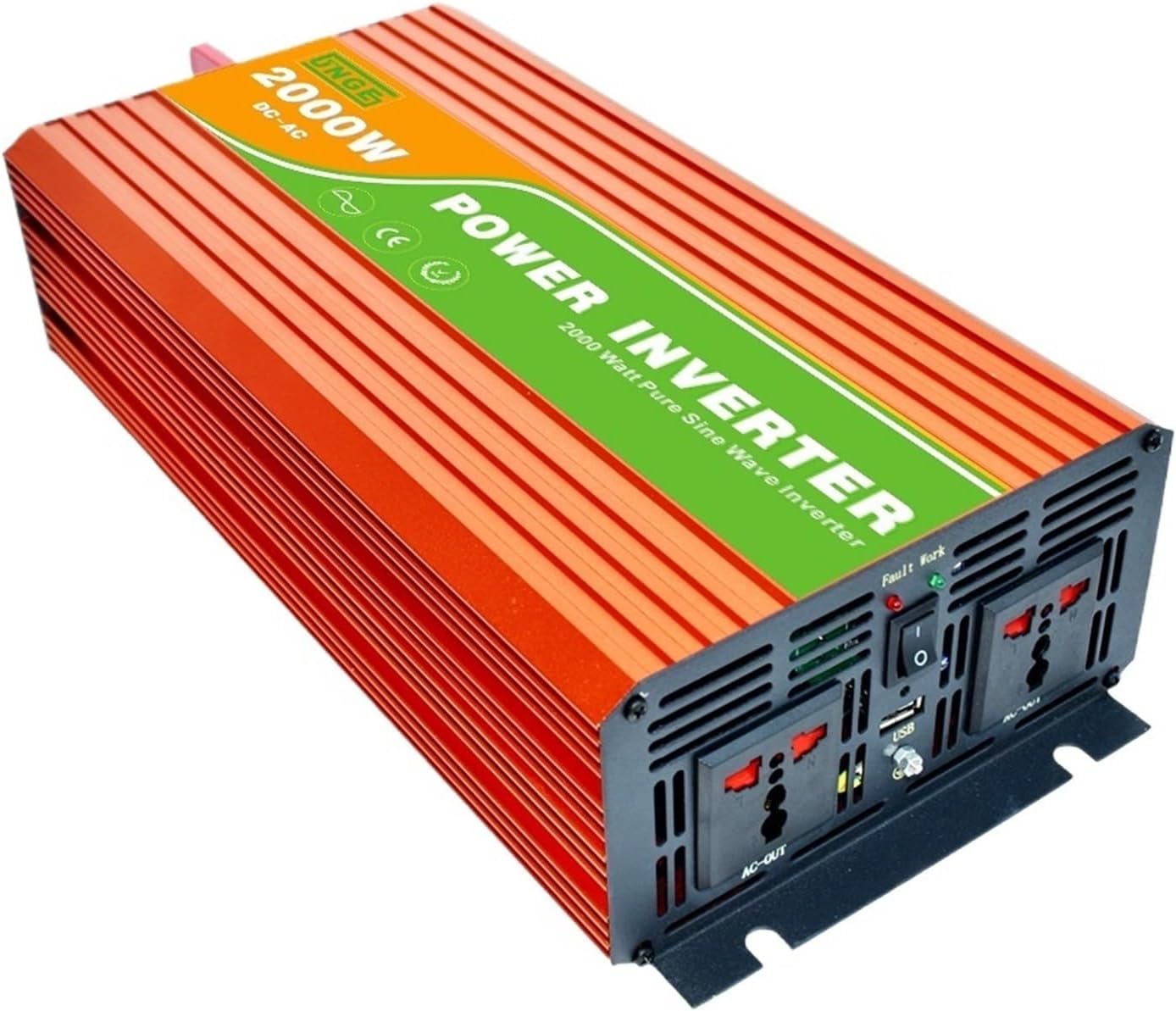 2KW/2000W 12/24/48V to 100/110/120/220/230/240VAC 50/60Hz Residential Home High Frequency Use Pure Sine Wave Off Grid Inverter(48V to 220V 50Hz)