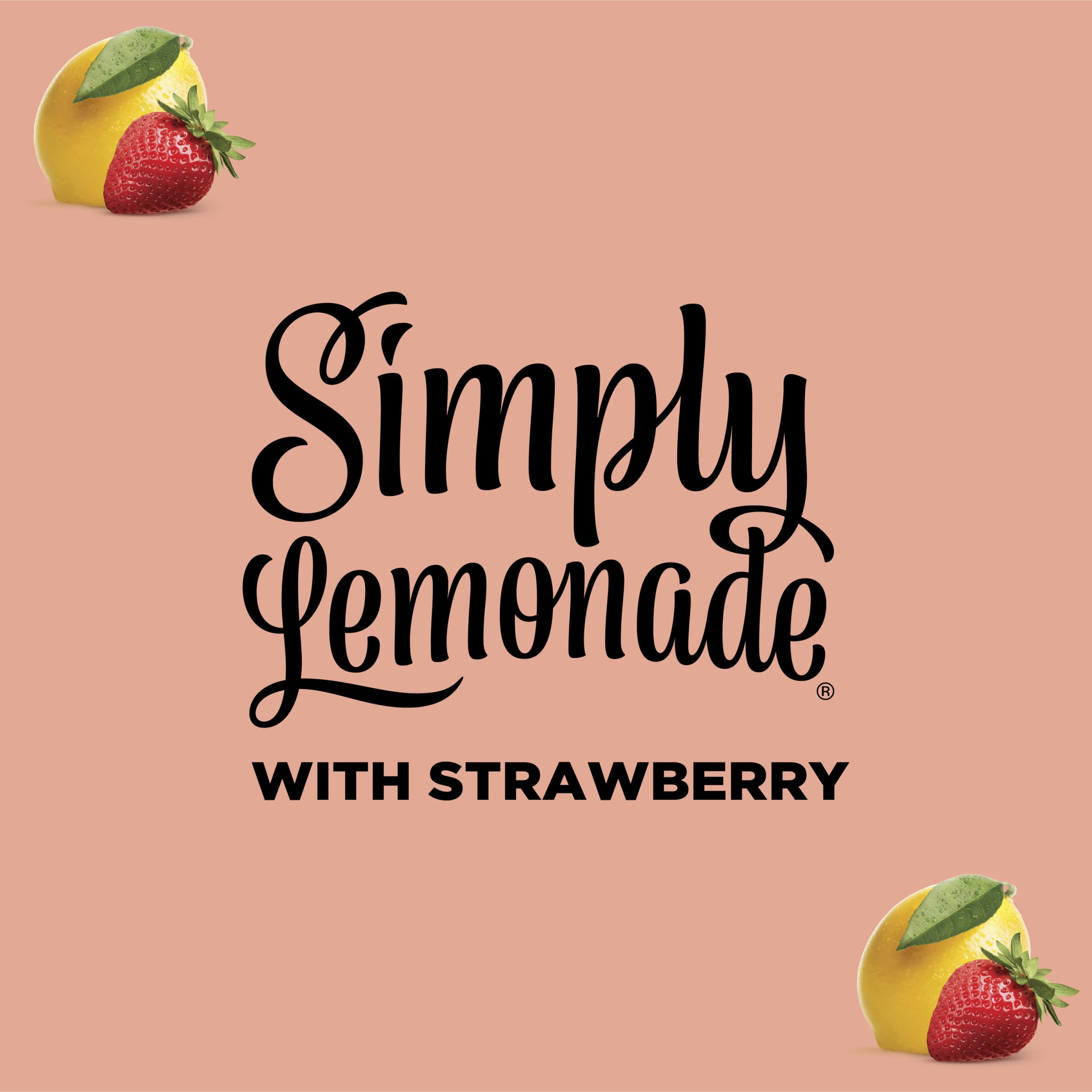 Simply Lemonade with Strawberry 52 Fl Oz Bottle — view 8