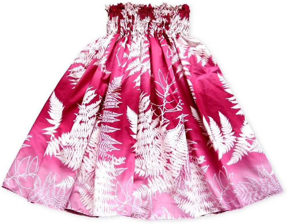 Women's Palia Single Hawaiian Pa'u Hula Skirt One Size Pink
