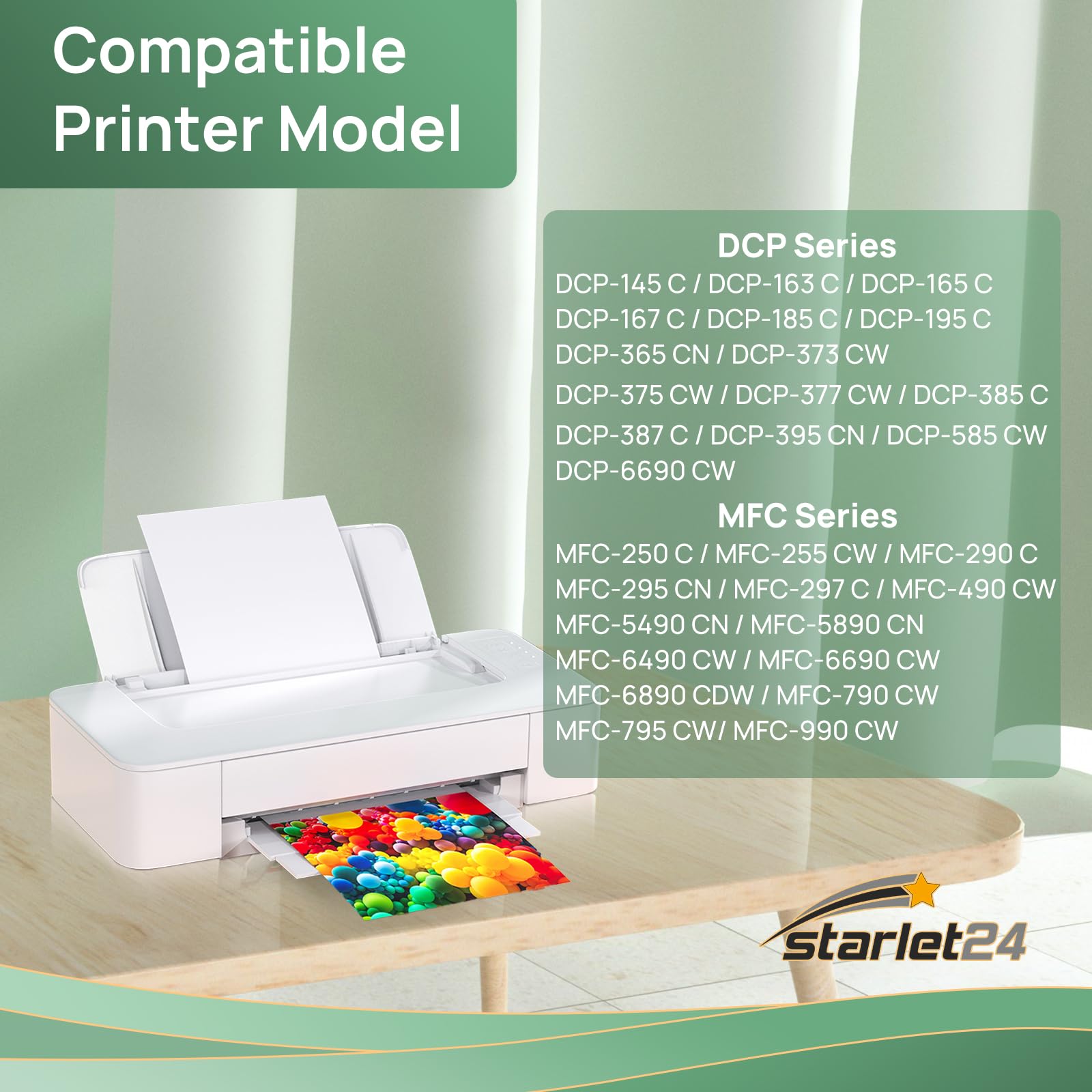 Lot De 4 Cartouches D'Encre Compatibles BROTHER LC980/LC1100 - Pour Imprimantes DCP365CN/375CW