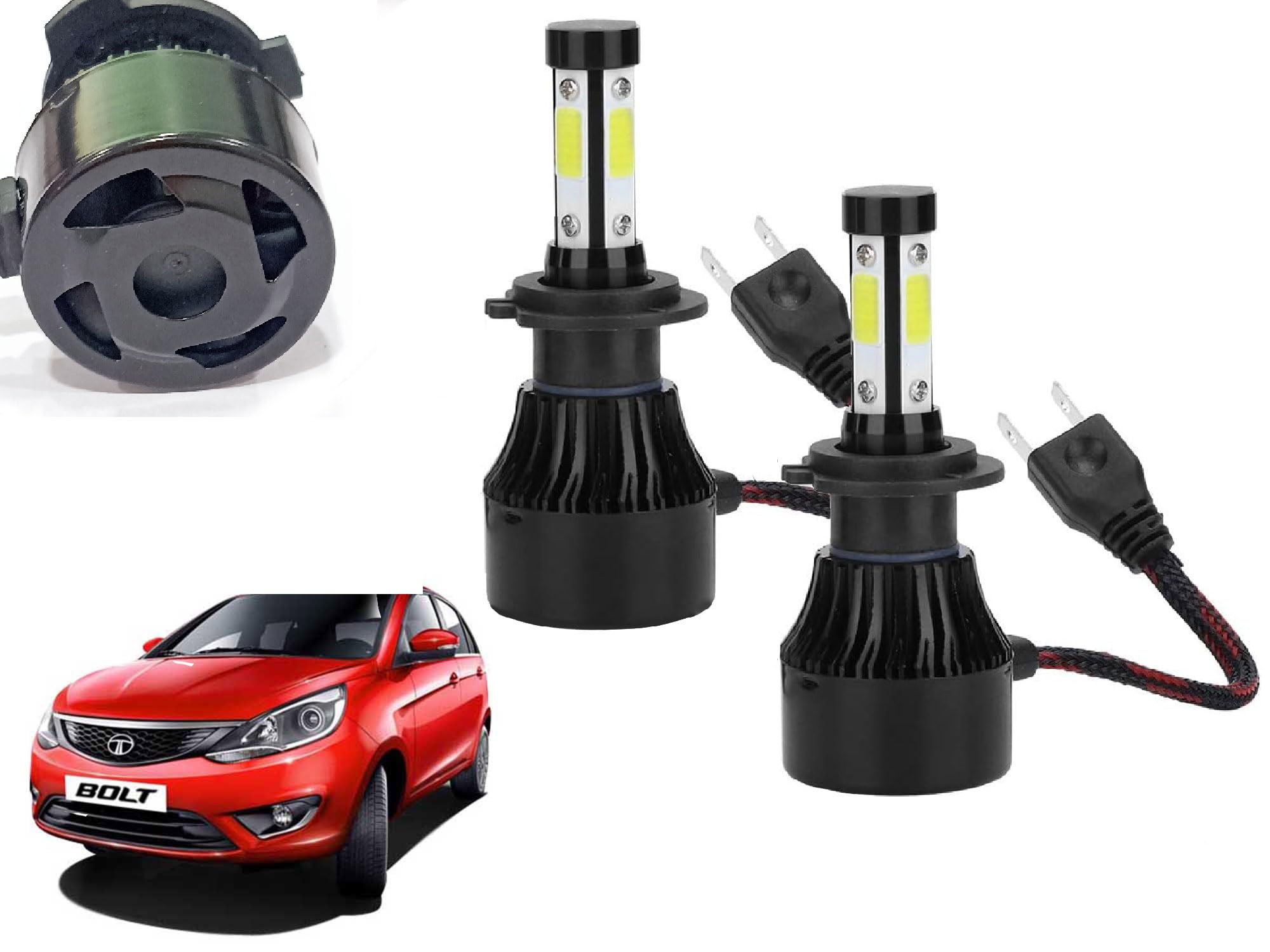 Auto Pearl H7 80W LED Headlight with Better Heat Dissipation 6000K, 3500LM Water Resistant White Light compatible with Bolt 20152019 (Pack of 2)-image-40