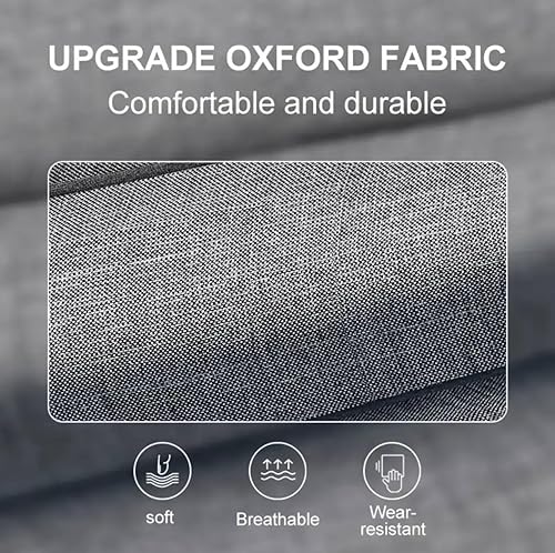 Miniatura 6 de Organizador de cajones para calcetines con 20 rejillas, caja de almacenamiento plegable de tela para armario y cómoda, gris oscuro