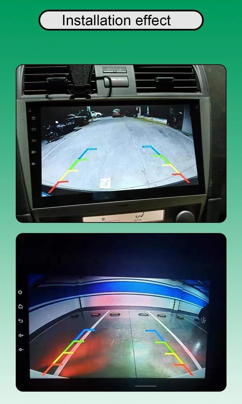 Kit De Cámara De Visión Trasera para Aparcamiento con Respaldo para Peugeot 308 T9 5D Hatchback 4D Sedan 2013~2019 Lente Alta definición(Black a)