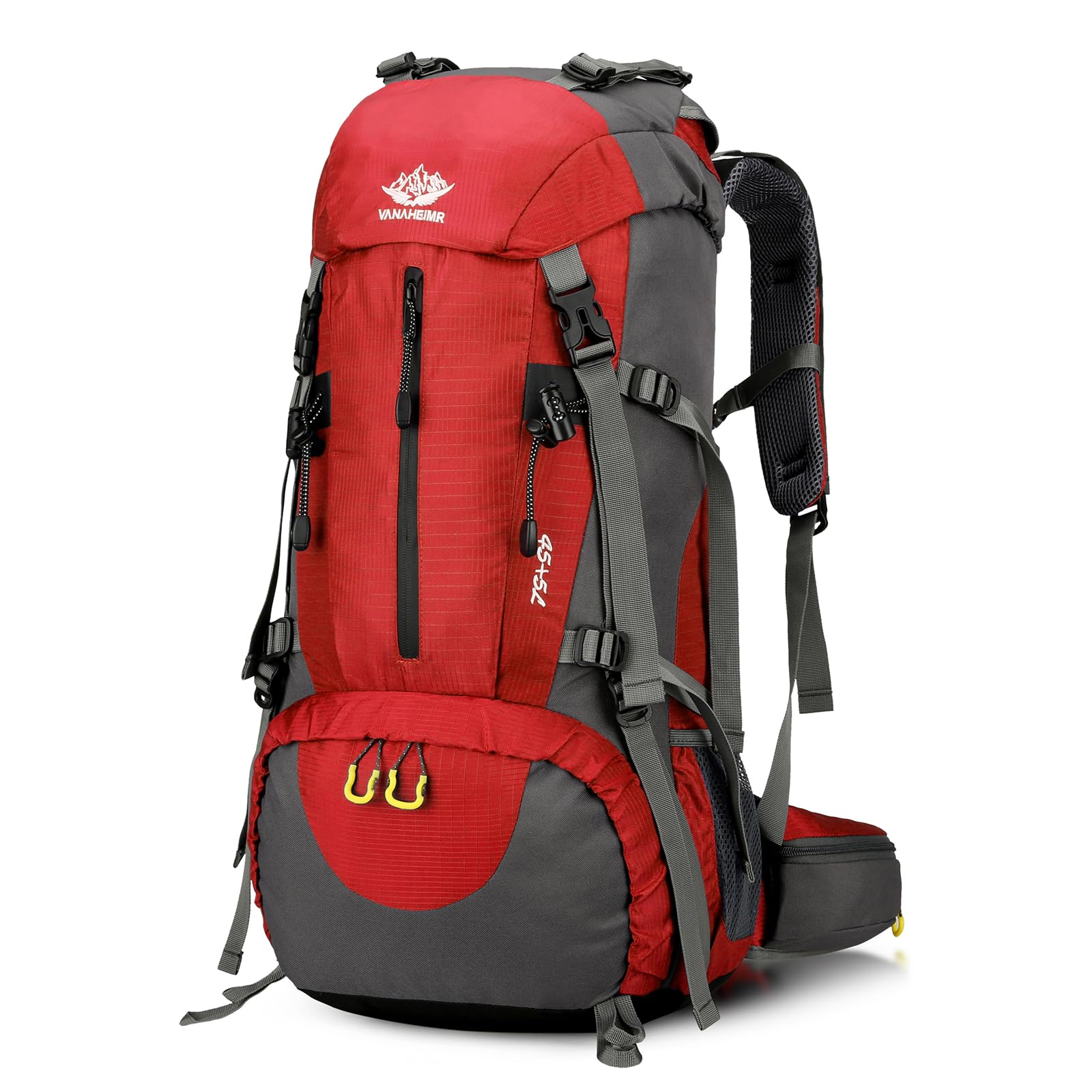 Jemora 50L Wanderrucksack, wasserdichter Camping-Rucksack mit Regenschutz, Reise-Tagesrucksack mit Schuhfach für Outdoor-Rucksack-Klettern