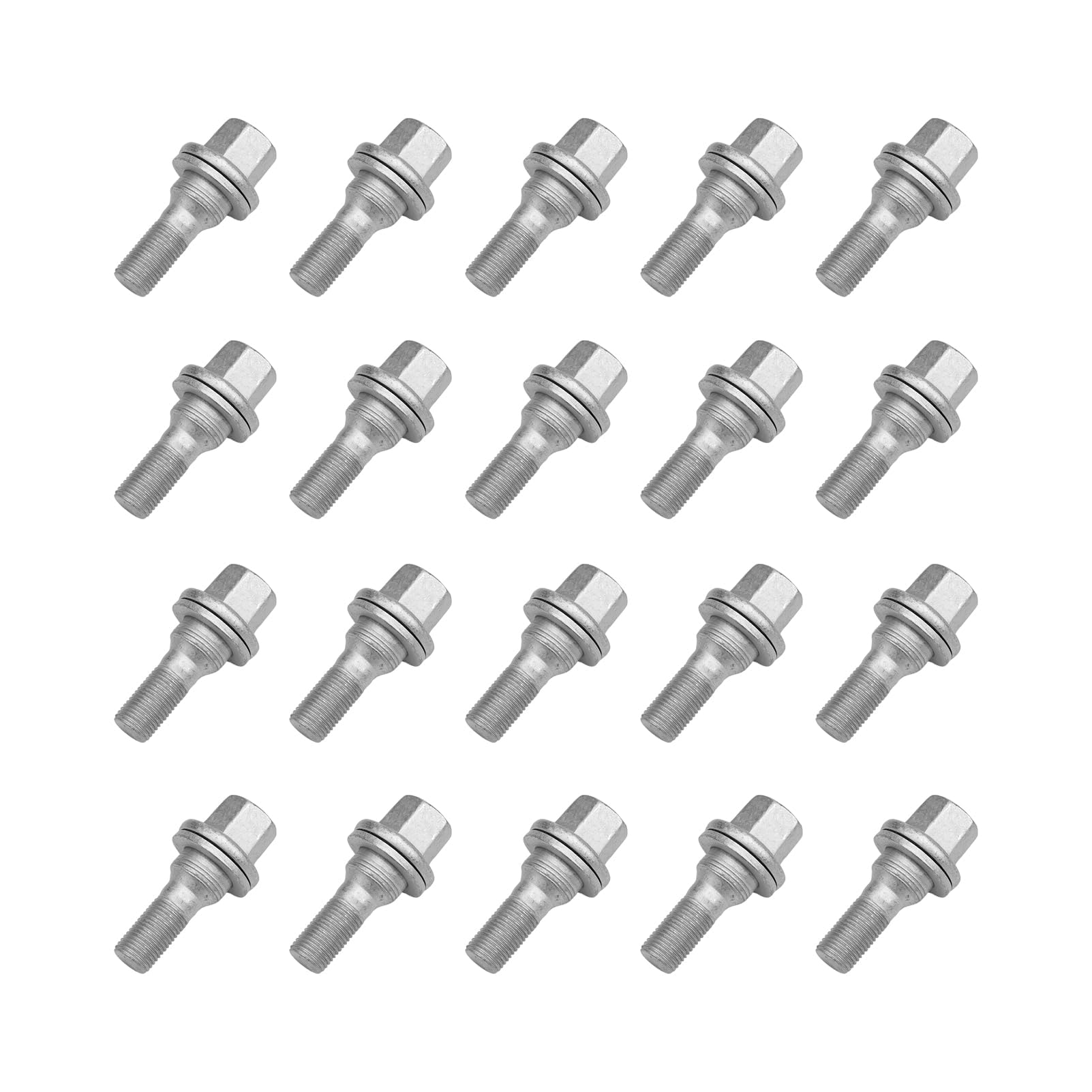 20 Pezzi M12 X 1,25 Bulloni Per Ruote Per C3 206 307 308 540567 | 20pcs M12 1,25 Bullone Ruota Per Berlingo Picasso C3 C4 Zafira Jumper Xsara 106 206 307 308 407 3008 5008 9817024580