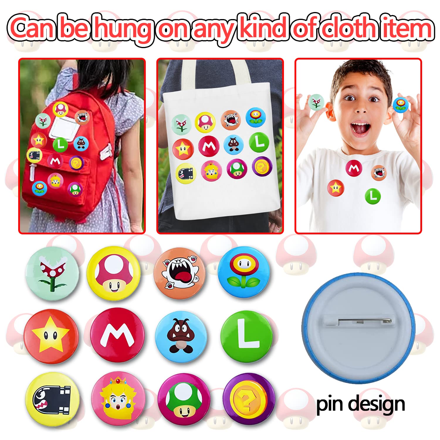 Kit Regalo Festa Mario - 98 Pezzi: Sacchetti, Portachiavi, Braccialetti, Adesivi - Per Compleanni Bambini - Foto 14