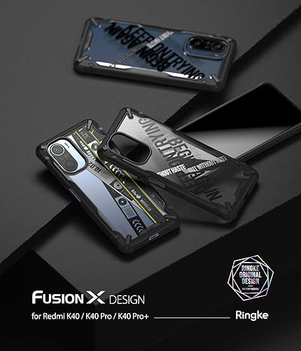 Miniatura 9 de Ringke Fusion-X Design - Funda compatible con Poco F3  Redmi K40  K40 Pro  K40 Pro + - Cross