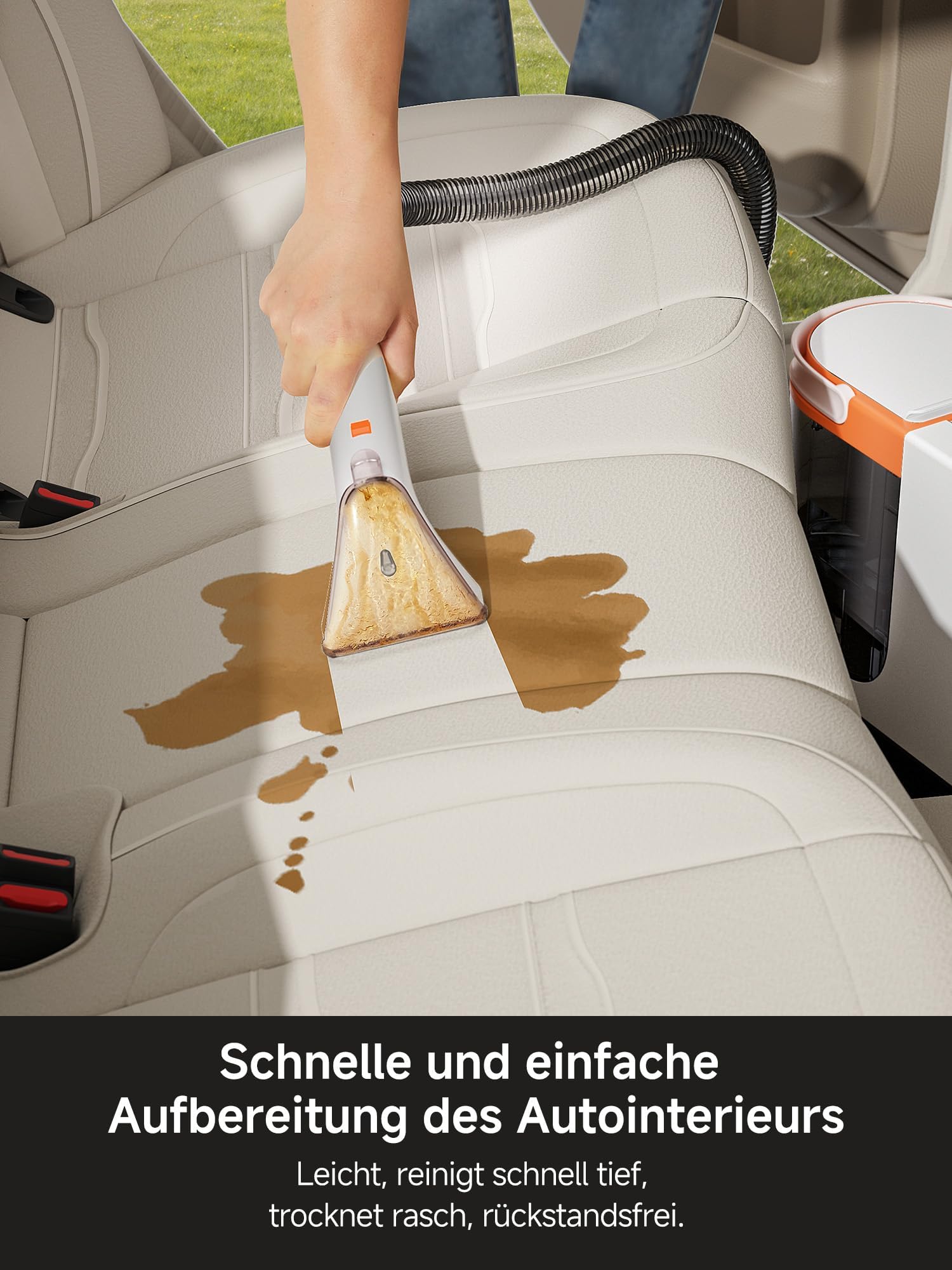 Uwant B300Pro Polsterreiniger Gerät Mit 18Kpa Teppichreiniger Waschsauger Geräuscharm Nasssauger Teppichreiniger Für Alltägliche Flecken Und Verschmutzungen Mit Schlauch Für Teppich Sofa Set of 1