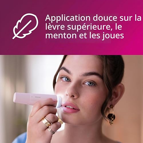 Bundle of Philips Lumea série 8000 Épilateur à lumière pulsée, alternative à l'épilation laser, technologie SenseIQ, tondeuse-stylo compact, BRI949/00 + Philips Series 5000 Épilateur visage, BRR454/00 - 6