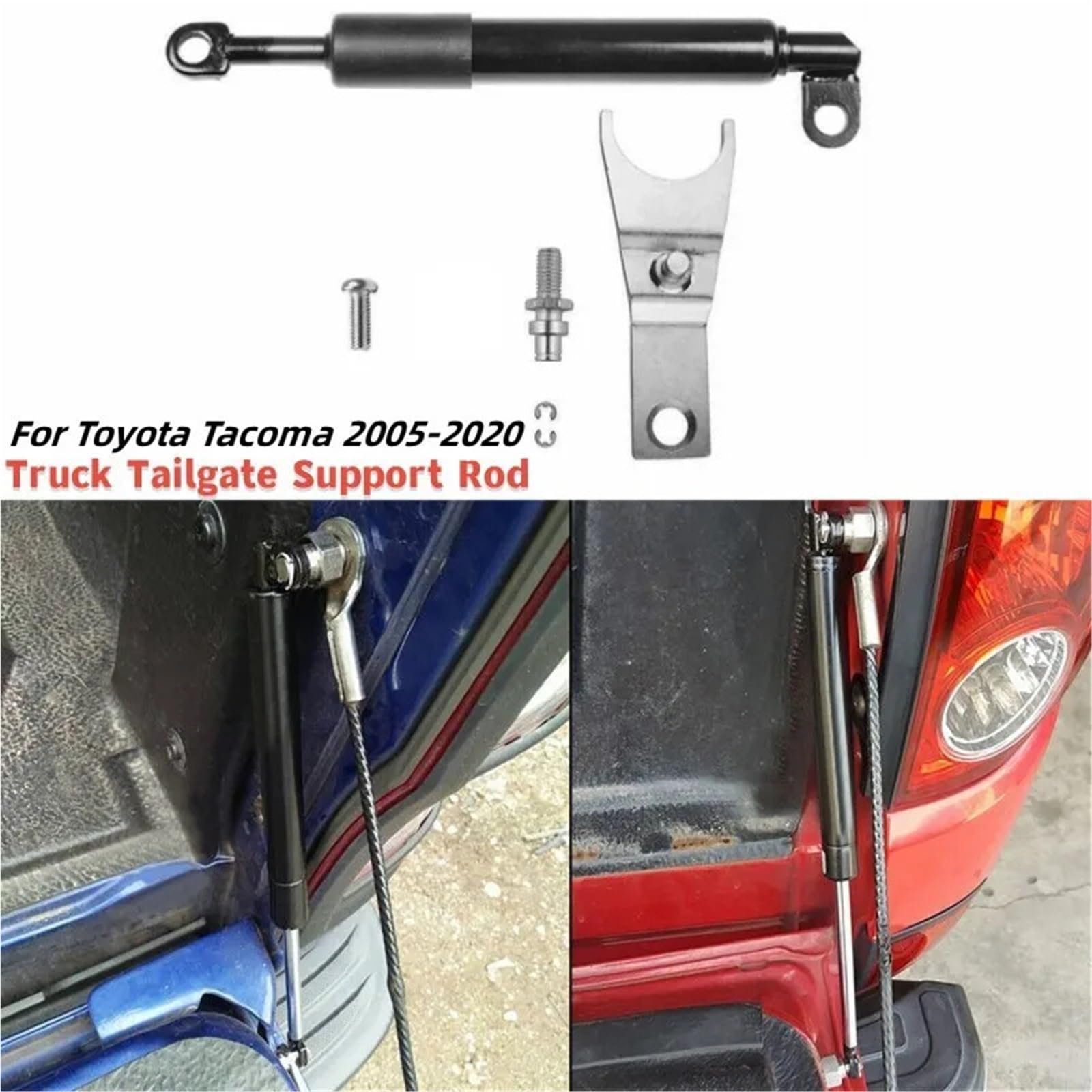 mechaniczne sprężyny podporowe 1 szt. Tylny amortyzator klapy bagażnika samochodu ciężarowego, sprężyny gazowej, pasujący do Toyoty Tacoma 2005-2020