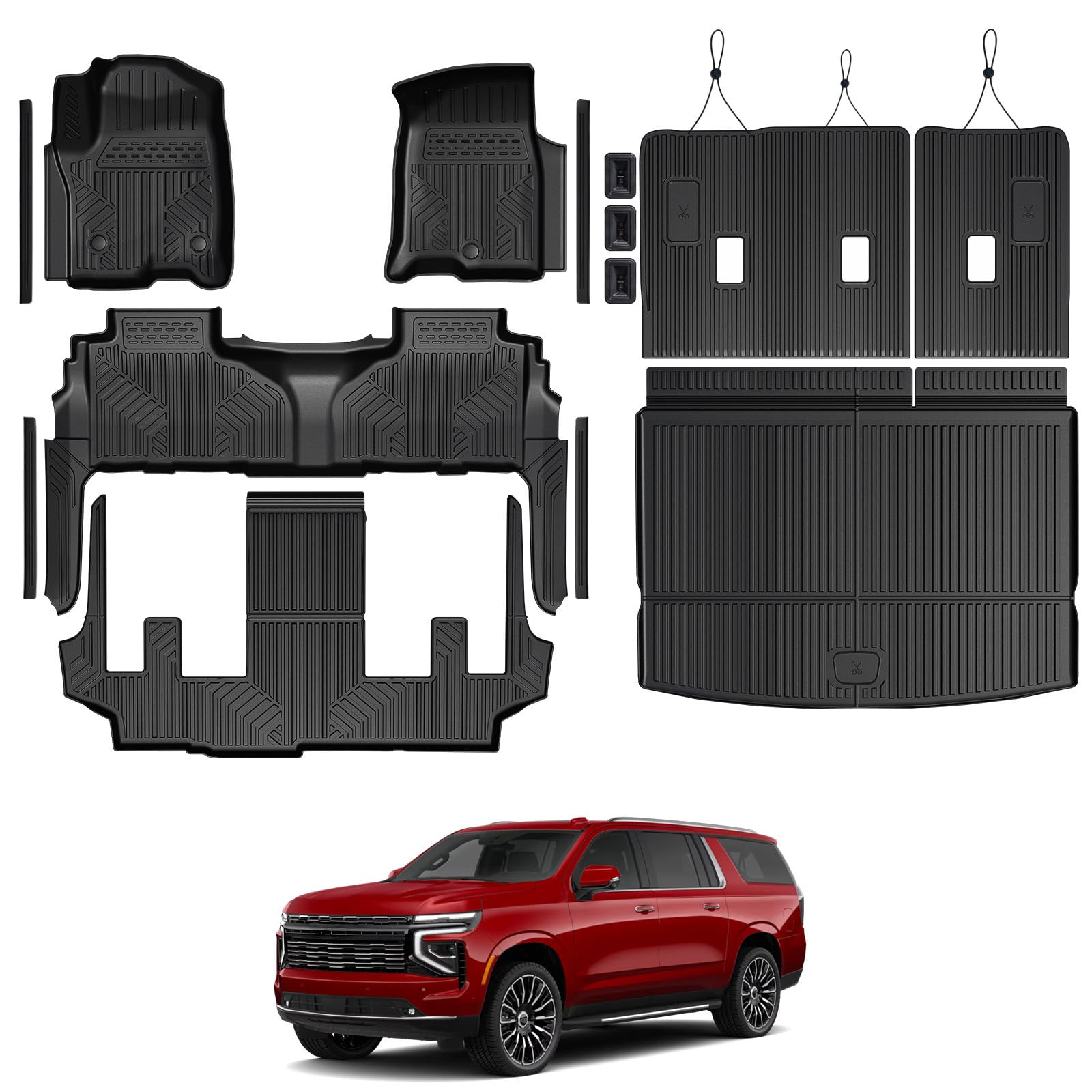 Photo 1 of GALVAGNITE Floor Mats for Chevy Suburban/Yukon XL 2021-2027