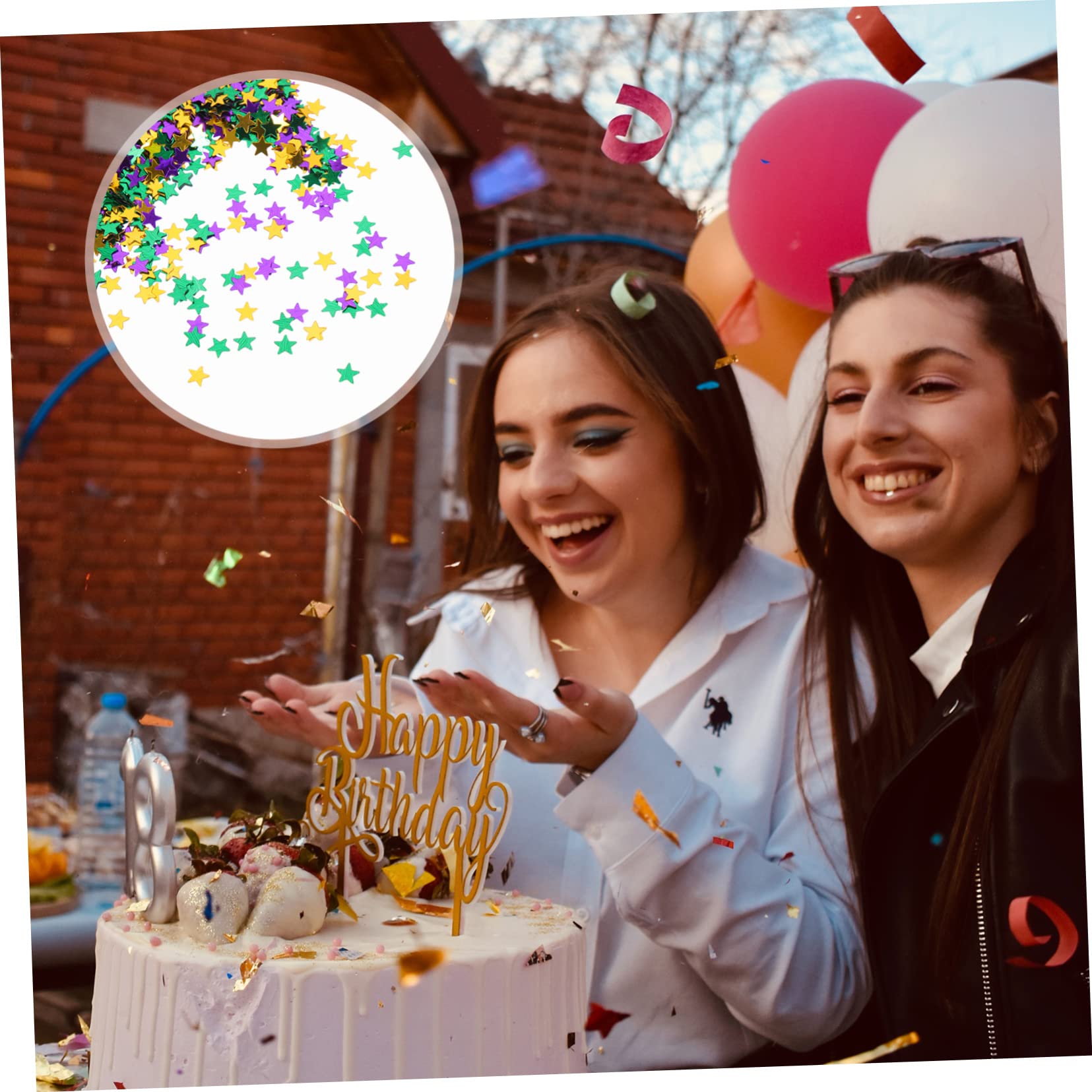 TOPBATHY 5packungen Packung Mit Stern-konfetti Für Partys Mehrfarbiges Glitter- Für Hochzeiten Geburtstagsfeiern Und Valentinstag Für Tischdeko Und Ballonfüllung