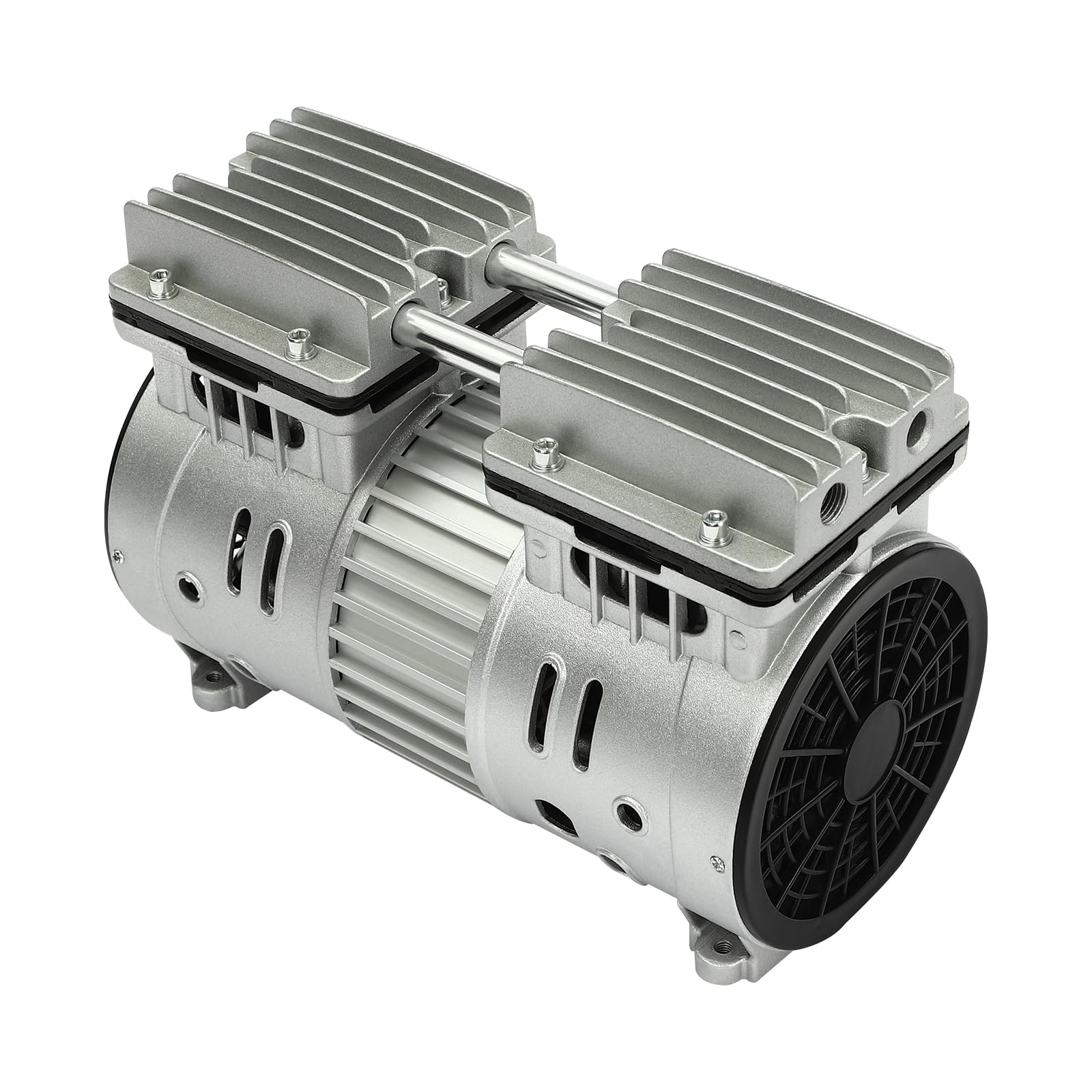 Ölfreie Geräuscharme Luftpumpe,Vakuumpumpe,Industrie Labor Vakuum Pumpe, Luftkompressorkopf, kleiner Luftpumpenkopfmotor,1400rpm,800W,Geräuscharm (550, Watt)