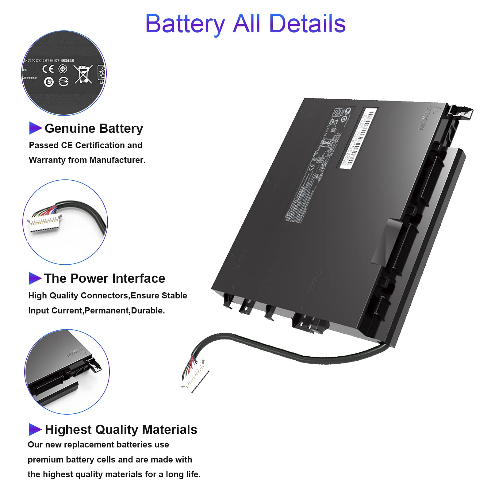 PF06XL Laptop Akku für HP 11.55V 95.8Wh Ersatz Akku für HP Omen 17 GTX 1060 17-w100ng 17-w101ng 17-w104ng 17-w106ng HSTNN-DB7M 853294-850 853294-855 Series