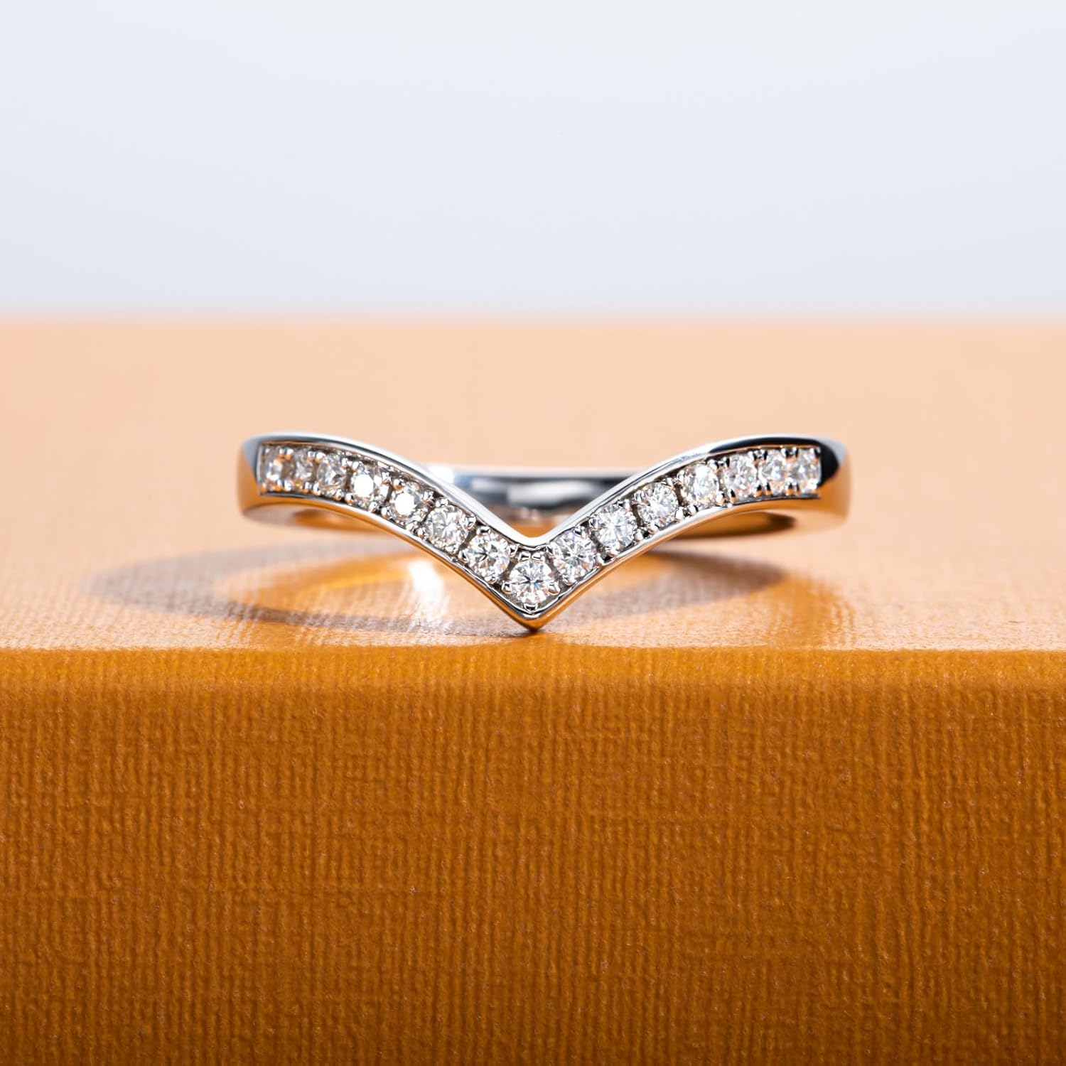 Moissanite Eternity Rings Wedding Bands D Color VVS1 Clarity Round Brilliant Cut 925 Sterling Silver 5/6 Stones Anniversary Band Rings for Women with Certificate