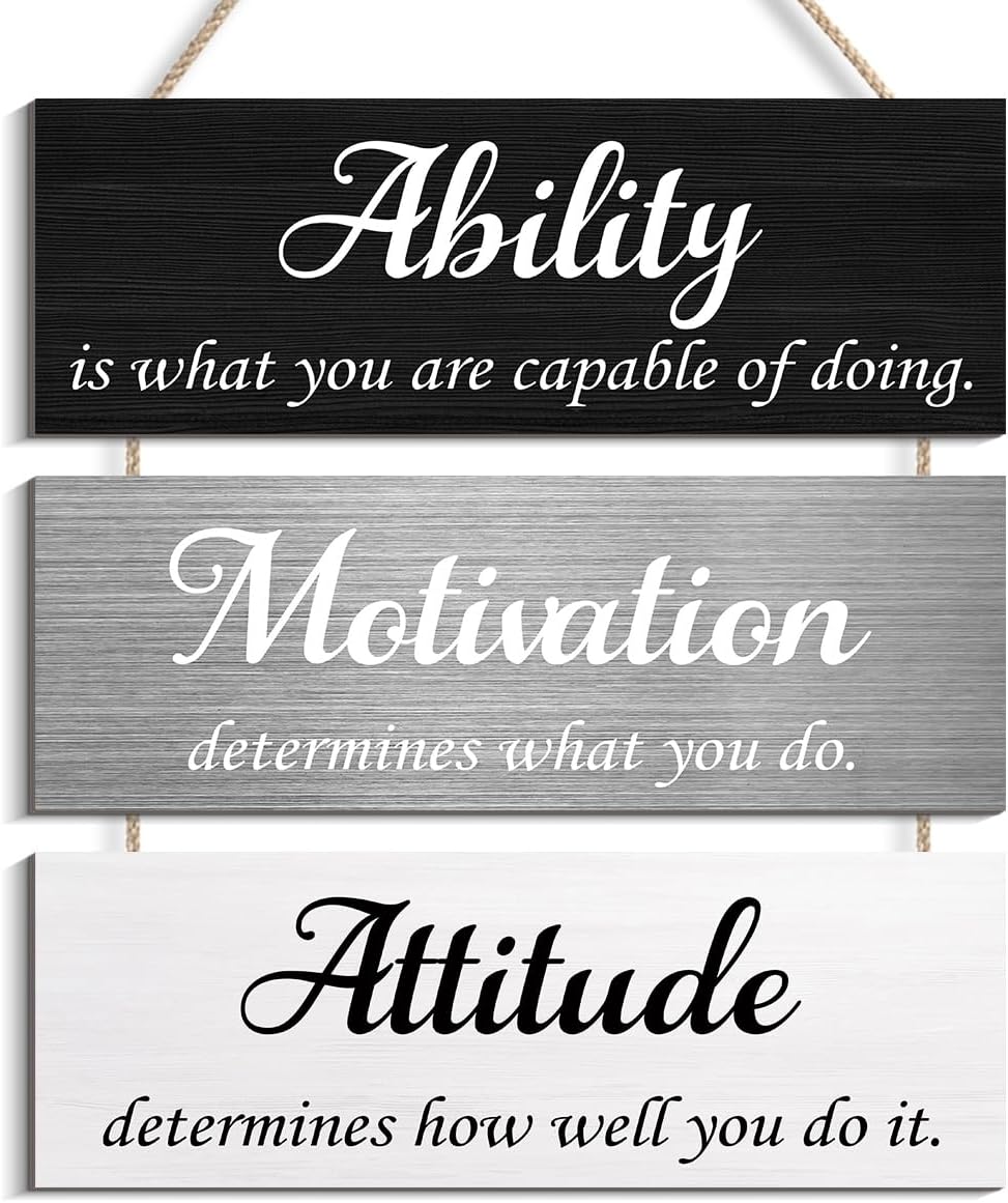 Office Wall Decor, Ability Motivation Attitude