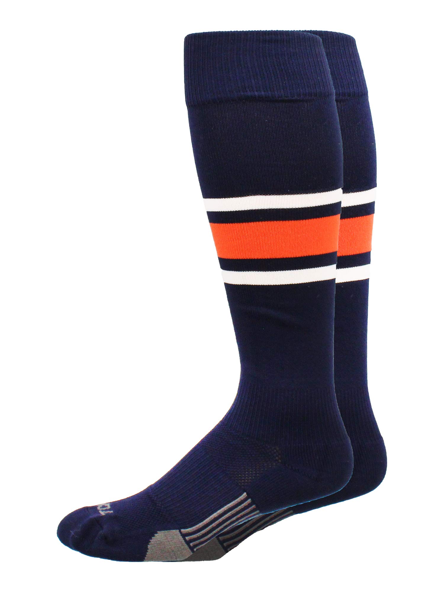 TCK Twin City Dugout Series Socks Navy | Orange | White Large
