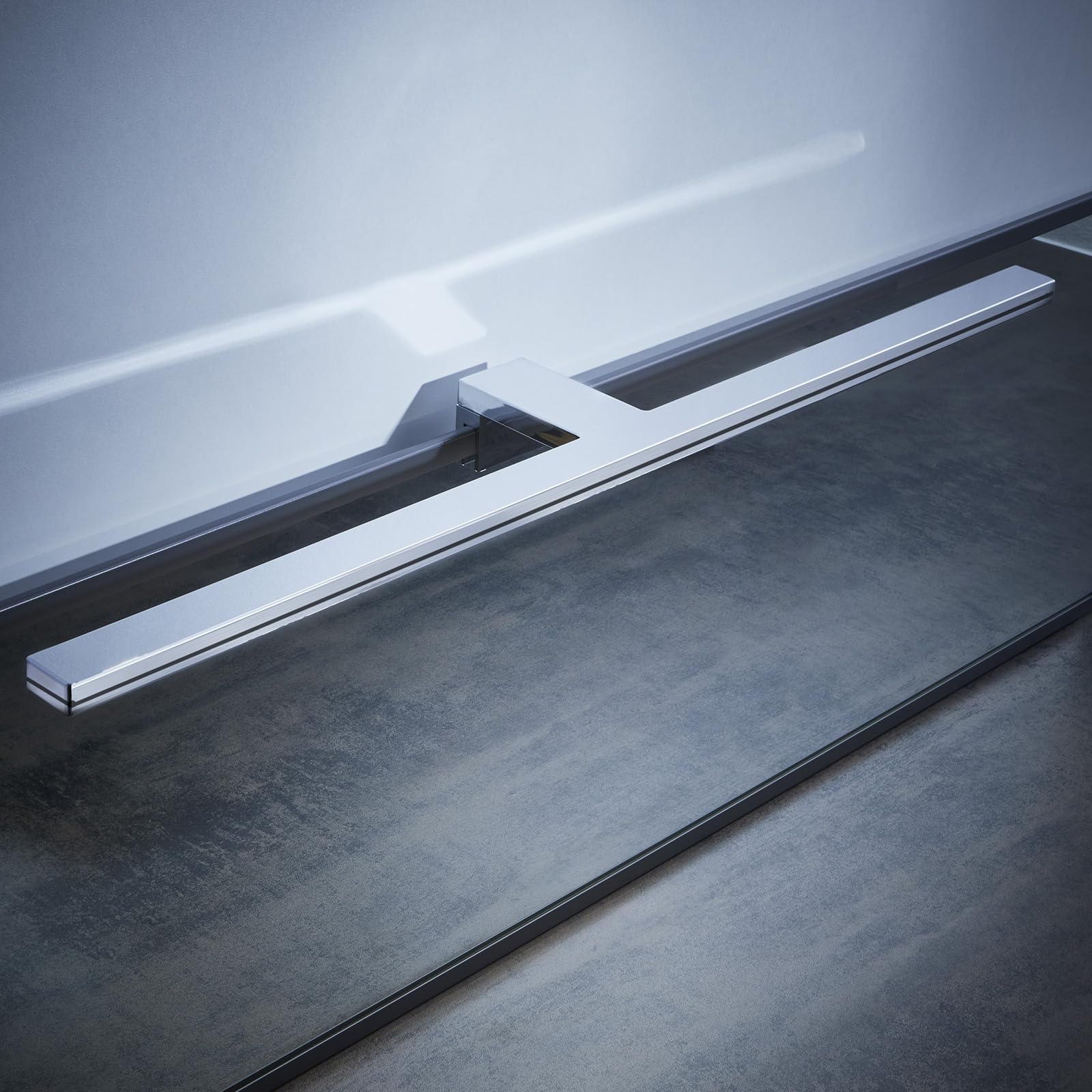 SOTECH LED Aufbauleuchte SKY 600 mm neutralweiß (4000K) 230V / 8W chrom poliert Spiegelleuchte Schrankleuchte Badleuchte