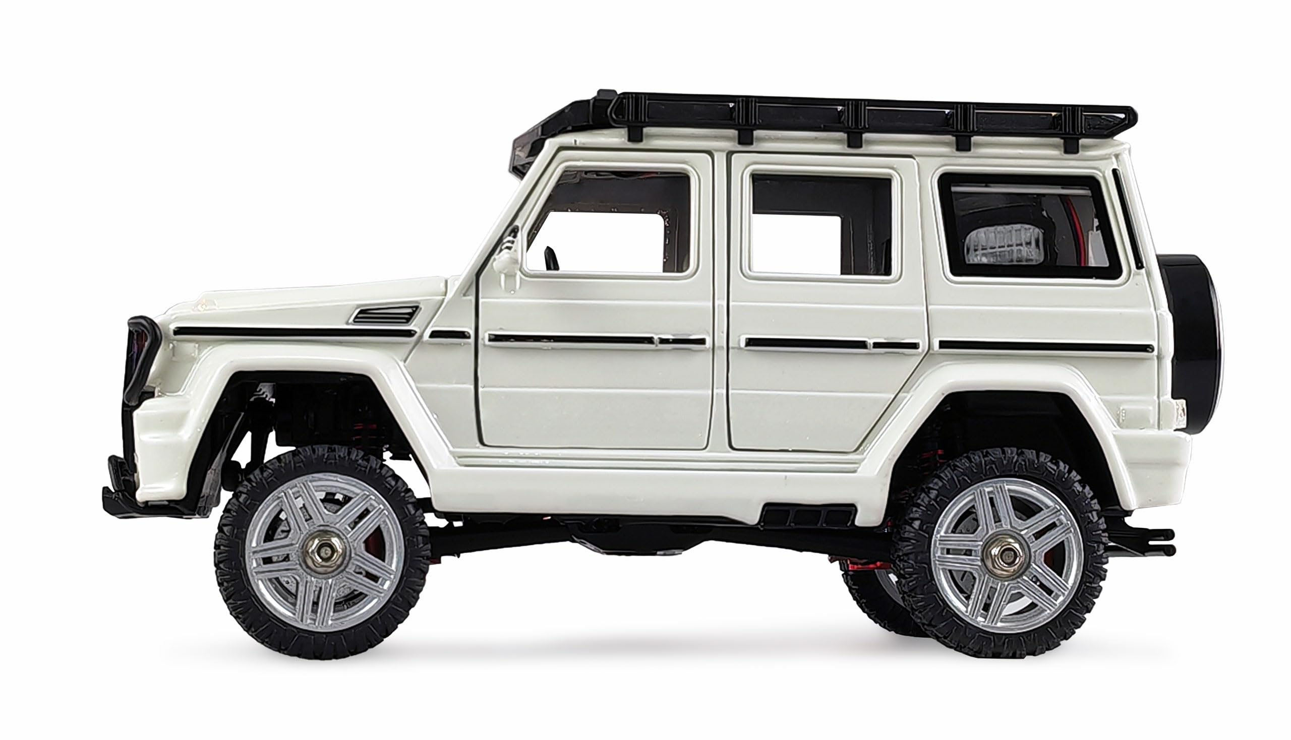 Amewi BRX24 Metal Scale RC Crawler zdalnie sterowany samochód 4WD 1:24 RTR biały