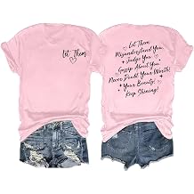 Let Them Shirt for Women Inspirational Appeal Tee Motivational Saying Graphic Tshirt Casual Loose Tops