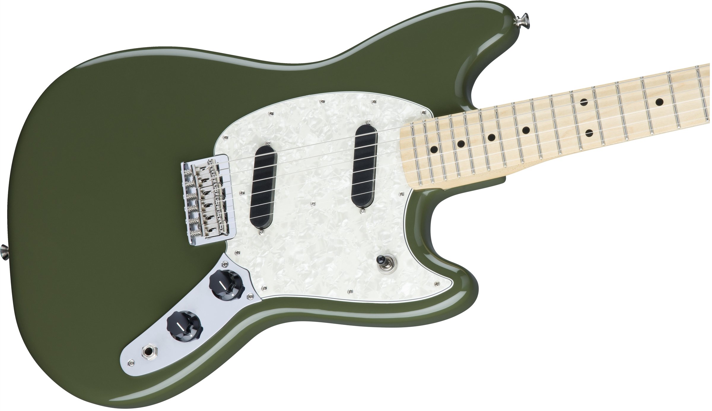 エレキギター Fender Offset Series Mustang Olive Guitarra Fender - Offset Mustang MN - Olive | Amazon.com.br