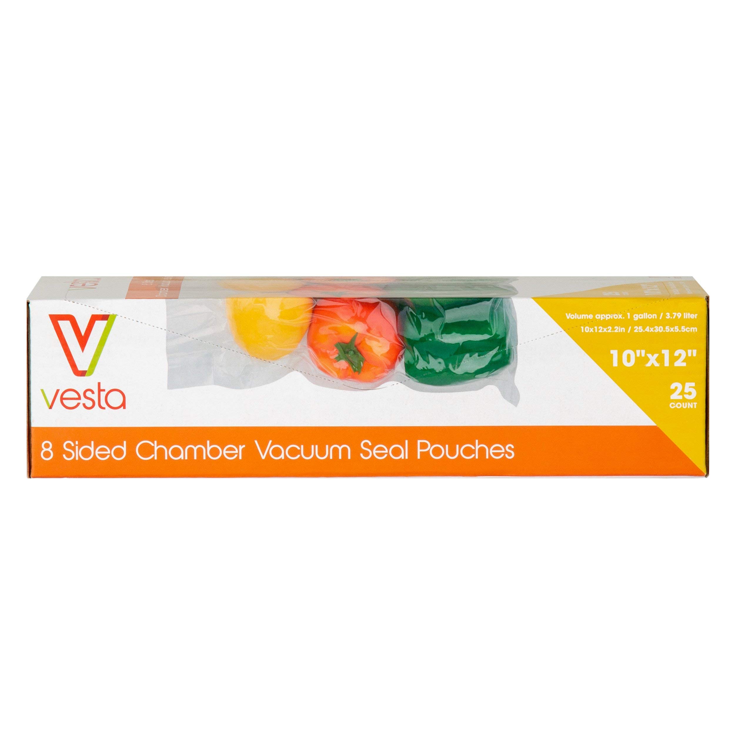 Vesta Precision - Paquet de 25 sacs sous vide verticaux (sous vide) - 25 x 30 x 5 cm - Sans BPA, plomb et phtalates