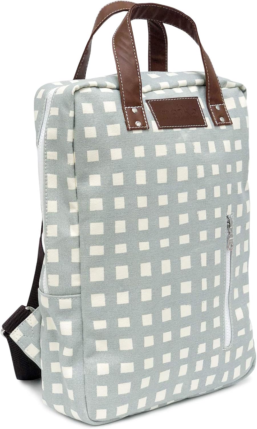 MAIKA Recycled Canvas Zippered Backpack, Sierra, Grey
