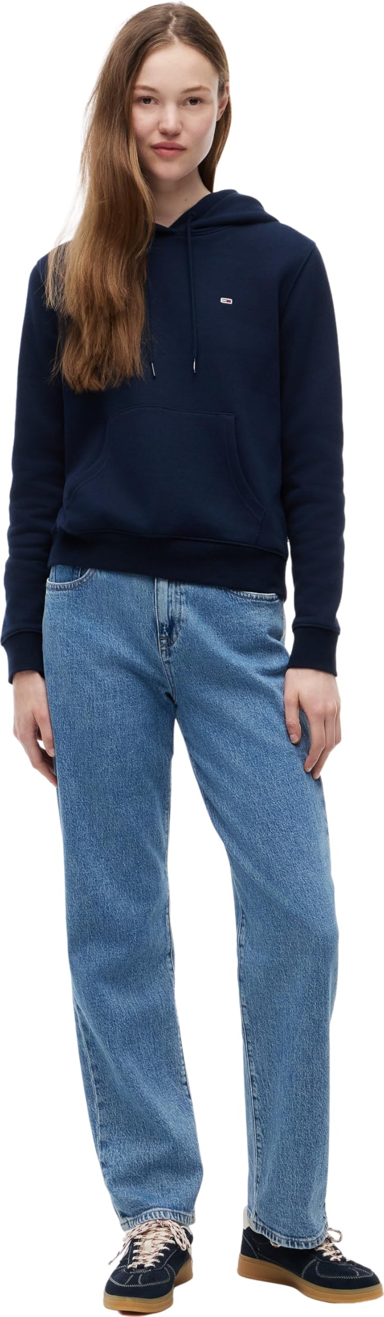 Tommy Jeans Sweat à Capuche Femme Flag Regular Fit