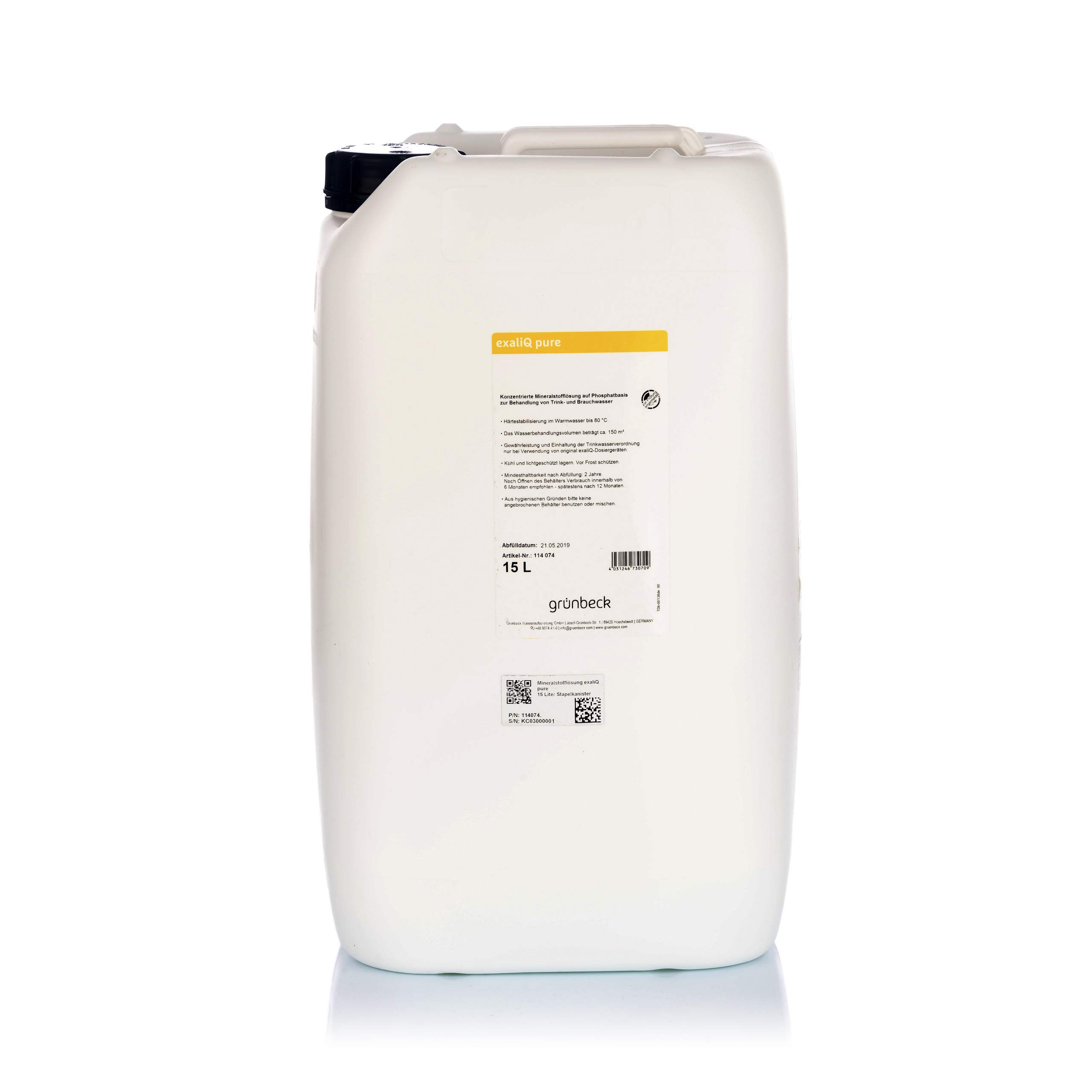 Grünbeck exaliQ Mineralstofflösung 114075 neutra, 15 Liter Kanister