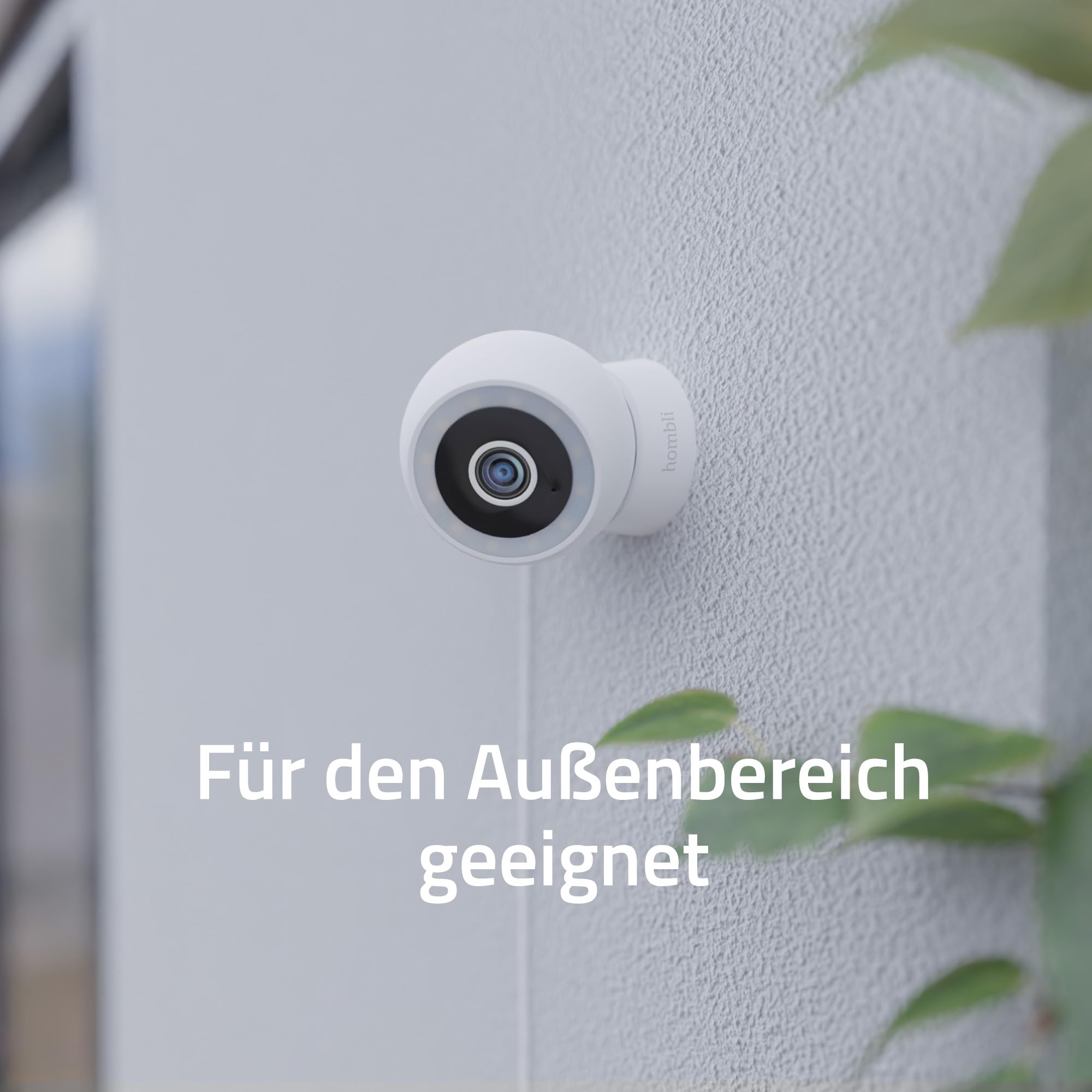 Hombli Überwachungskamera 2K QHD für außen, Farb-Nachtsicht Bewegungsmelder