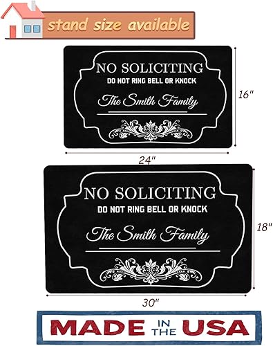 Miniatura 3 de Tapetes personalizados para puerta delantera, tapete personalizado para entrada interior, antideslizante, absorbente, resistente a la suciedad (18 x