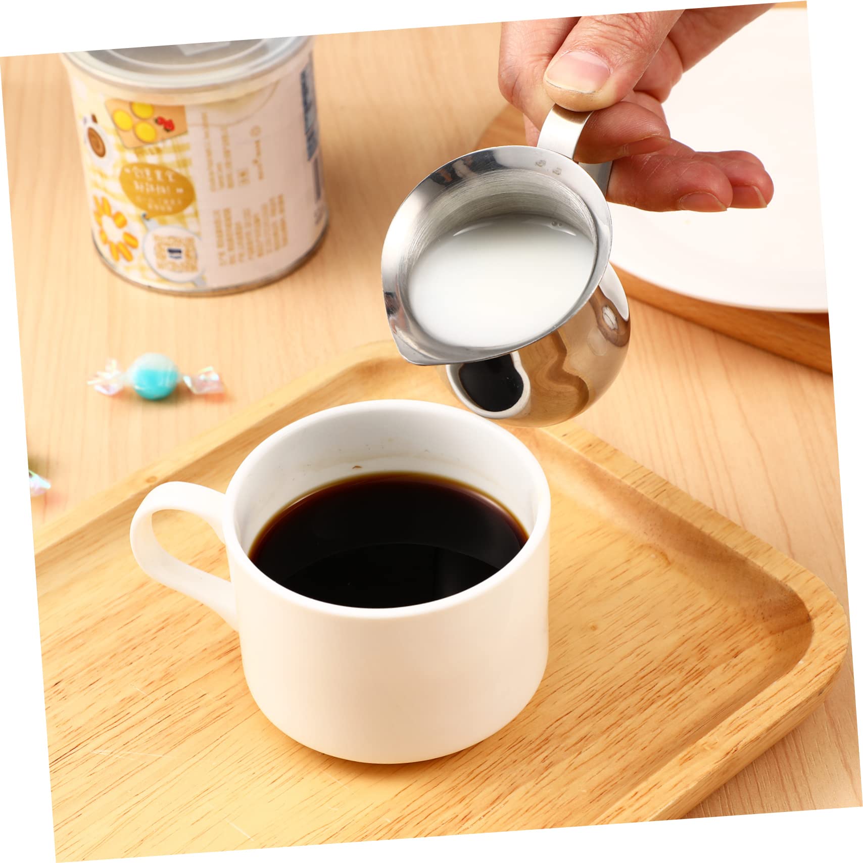 jojofuny 9piezas Taza Espumadora De Leche Inoxidable De Jarras Para Café Espresso Tazas De Leche Para Espumar y