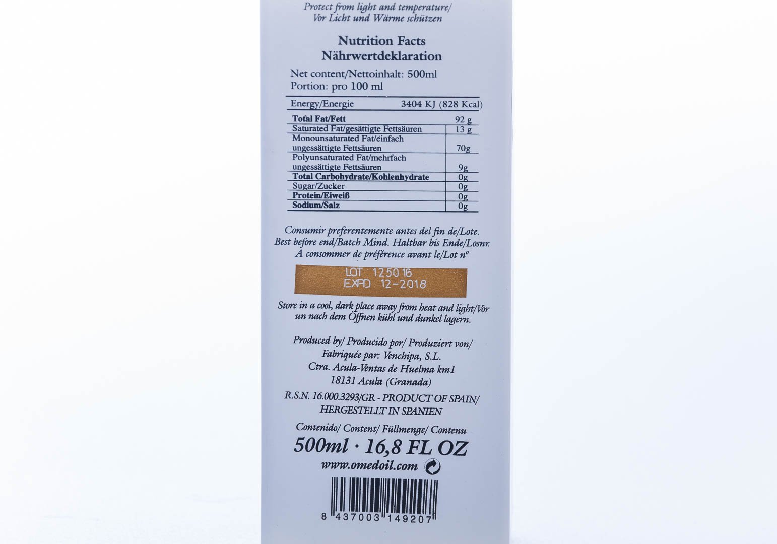 O-Med Selection Picual Oliwa z oliwek, 500 ml