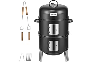Amaokr Grill: Elevate Your Grilling with a 3-in-1 Vertical Charcoal Smoker