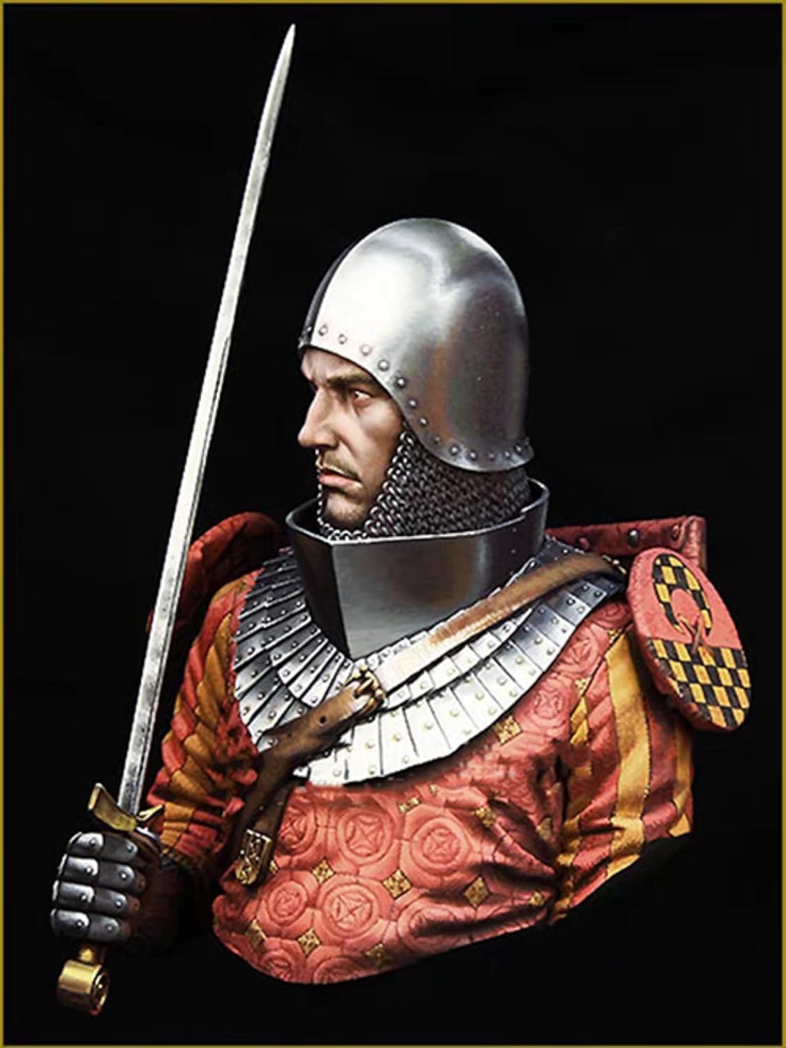 TRUEGRIS 1/10 Ancient European Knight Resin Bust Model Kit Unpainted and Unassembled //u7f9Z10