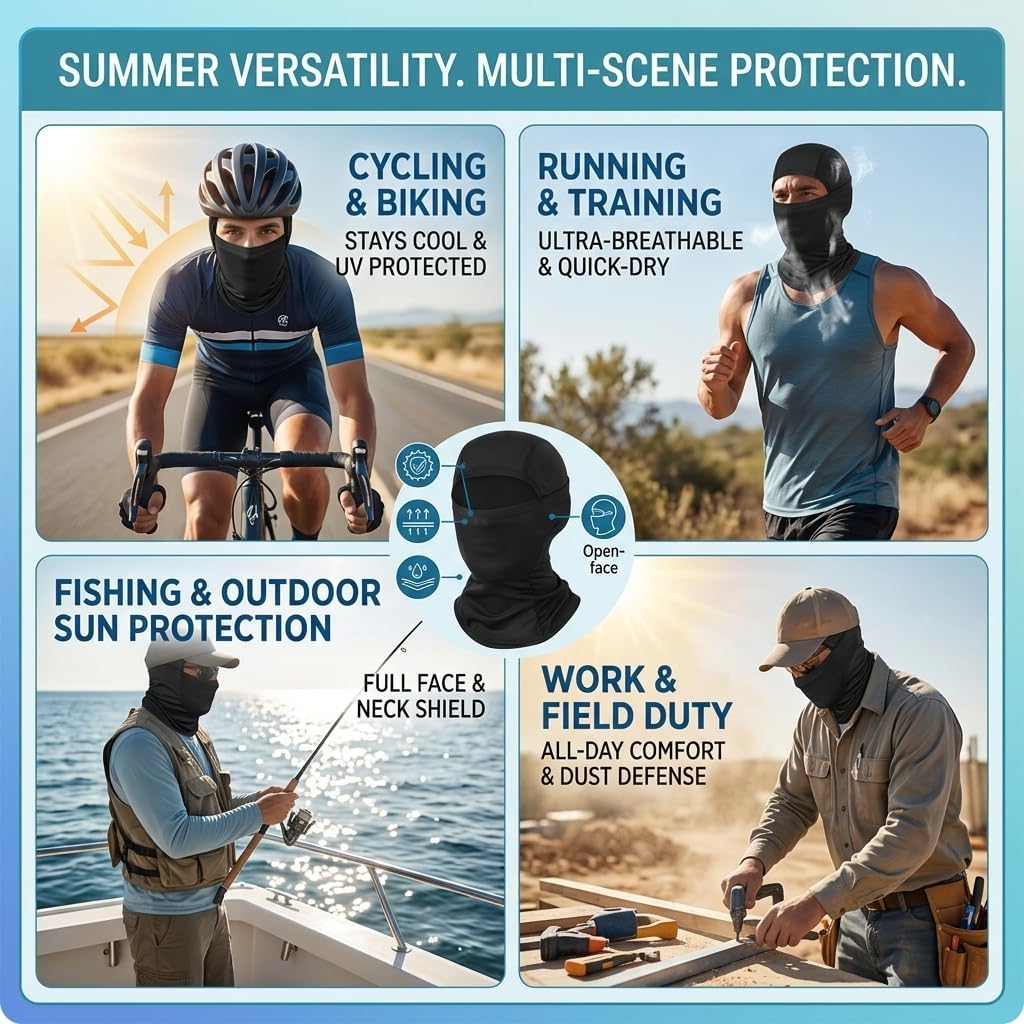 Balaclava Ski Mask Motorcycle Face Mask Summer Cooling