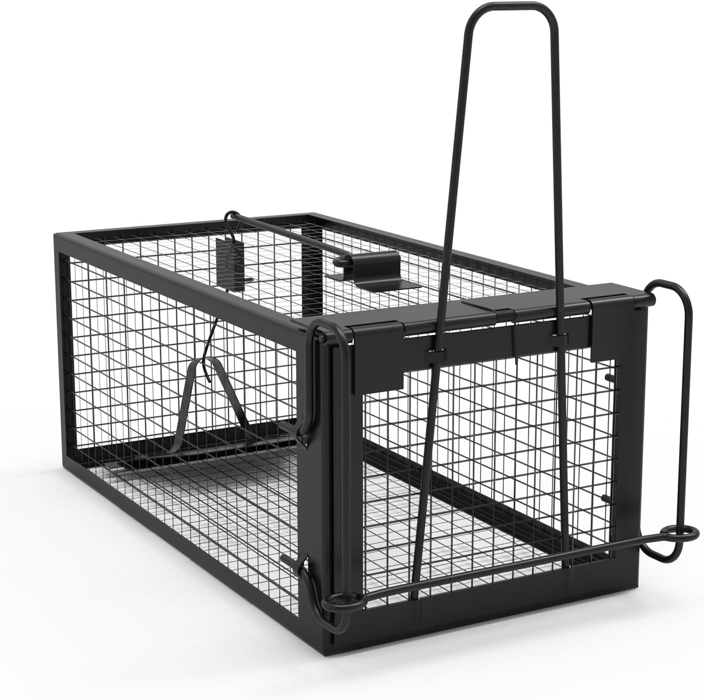 Rat Trap Cage, 10.79" x 4.3" x 5.5" Humane Rodent Mouse Vole Chipmunk Catch Release Live Animal Trap Cage with Detachable U Shaped Rod (1Pc 10.79" x 4.3" x 5.5")
